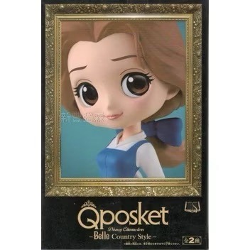 新豐強森 BANPRESTO  Q posket 迪士尼 美女與野獸 貝兒 日常服 鄉村版 A款 一般色 35682-細節圖2
