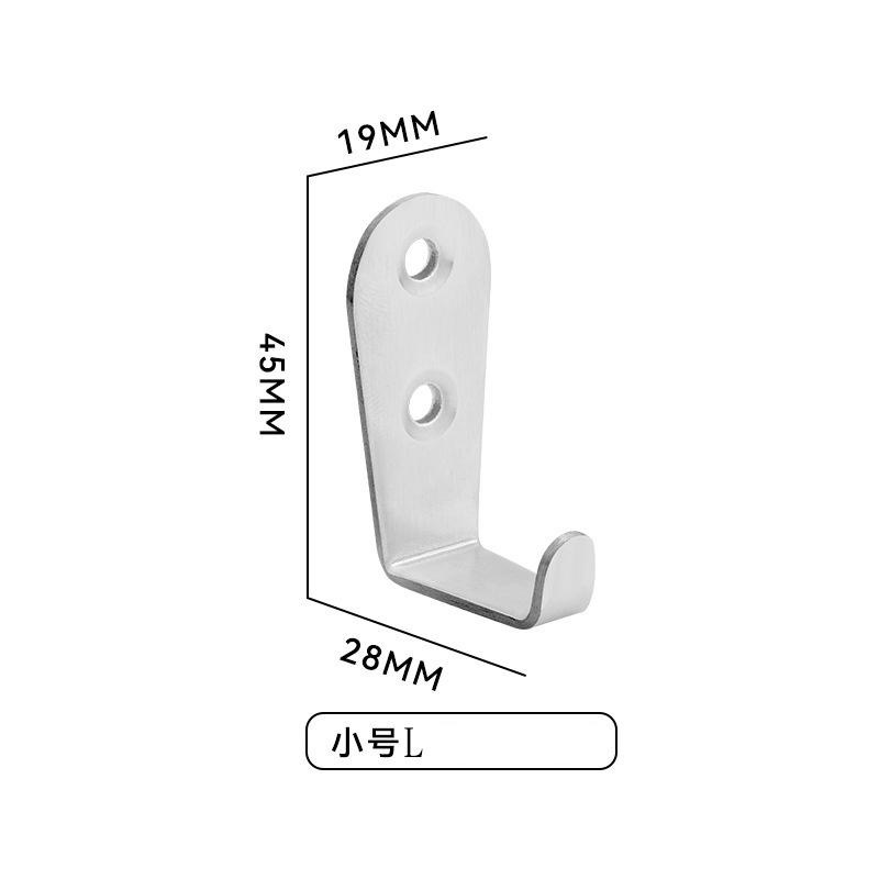 固德家俬 現貨 不鏽鋼掛勾  衣勾  浴室掛勾 勾子 多功能 角鐵 白鐵鉤子-細節圖4
