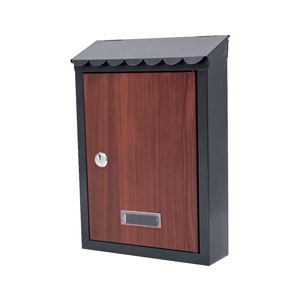 固得家俬 工廠直營  高品質 花邊 木紋  鐵灰 戶外漆 信箱 簡約信箱 歐式 田園 信箱 意見箱 壁掛式-規格圖4