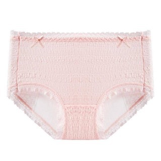 日式 泡泡棉蕾絲透氣生理內褲 女生生理褲 純棉襠 抑菌 女內褲 中腰經期防漏 大姨媽 安全衛生褲 透氣 三角褲頭-細節圖7