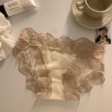 法式性感 蕾絲內褲女士純棉襠  透明甜美 純欲 火辣 性感內褲-規格圖3