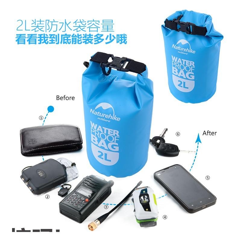 【新奇屋】NH 5L超輕防水袋戶外溯溪漂流袋超小體積防水包防水袋 防水漂流袋-細節圖6