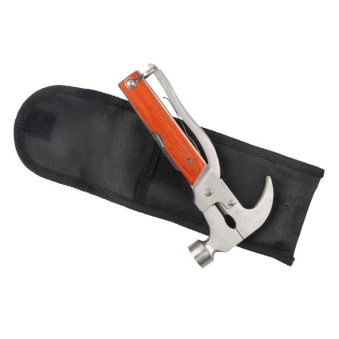 【新奇屋】汽車多功能救生錘 緊急車窗擊破器 居家露營多功能工具 羊角/斧頭/鋼錐 （起子.刀.鋸..鉗.16種功能）-細節圖4