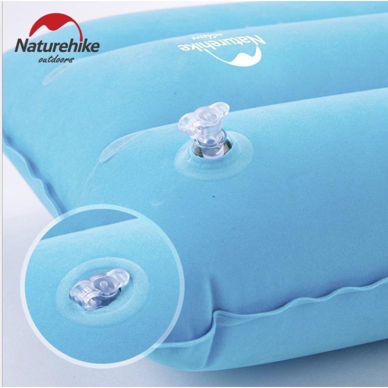【新奇寶貝屋】 NH Naturehike 充氣枕頭旅行枕頭户外枕頭植絨舒適睡枕 午睡枕 靠枕 90g-細節圖3