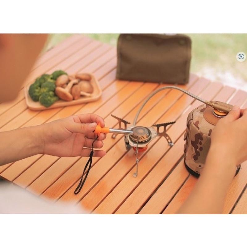 【新奇寶貝屋】户外露營便攜式電子點火器打火器 防水 雷電點火器無火焰 噴槍氣爐卡式爐電子-細節圖5