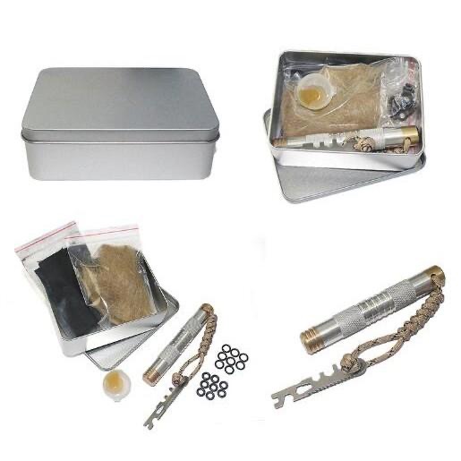 【新奇屋】活塞取火器便携空氣壓縮鋁合金多功能取火筒套裝-細節圖4