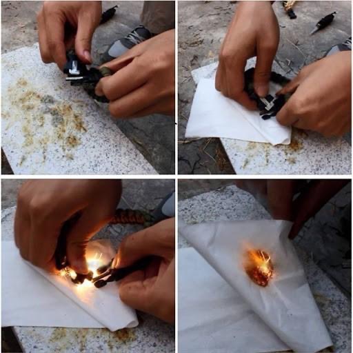 【新奇屋】求生扣環 傘繩手鍊扣環 打火石打火棒帶口哨 野外求生必備-細節圖5