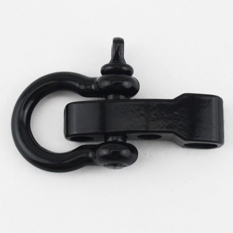 【新奇屋】傘繩求生手鍊可調式鋼扣 扣環 O型 U型 黑色 銀色 四款可選-細節圖5