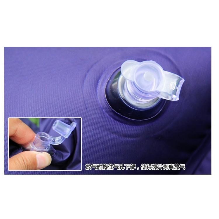 【新奇寶貝屋】戶外帳篷防潮墊(附收納袋)加寬加厚帶枕九點自動充氣床墊 可拼接雙人多人自動充氣睡墊(藍 綠 迷彩 )-細節圖7