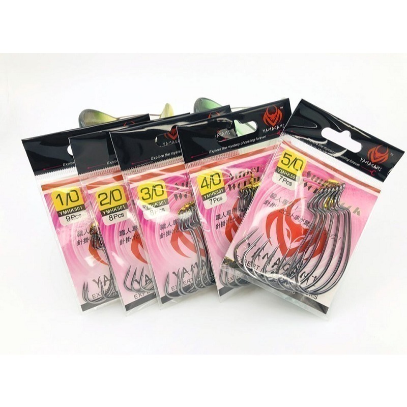 YAMAGAMI 曲柄鉤  軟蟲 鉤子-細節圖2