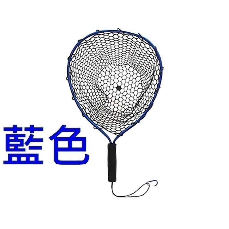 鋁合金 手撈網 網子 路亞 飛蠅 橡膠 矽膠 手抄網 撈網-規格圖5