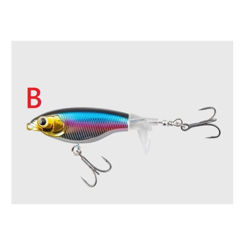 螺旋槳 拖拉機 7.5公分 6克 浮水 路亞 假餌 阿蔡路亞-規格圖3