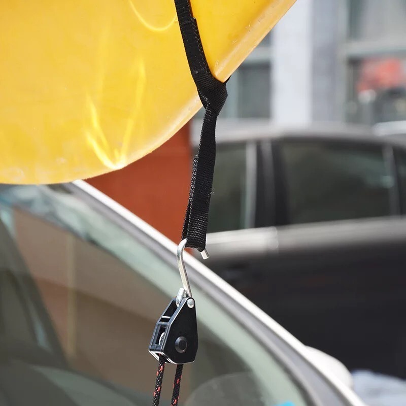 獨木舟 沖浪板   車頂固定  固定繩 固定帶 棘輪拉繩 滑輪  營繩拉緊器1/4 阿蔡路亞 台灣現貨-細節圖5