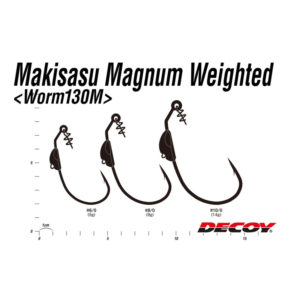 DECOY Weighted 130M Makisasu軟蟲 防爆 曲柄鉤-細節圖2