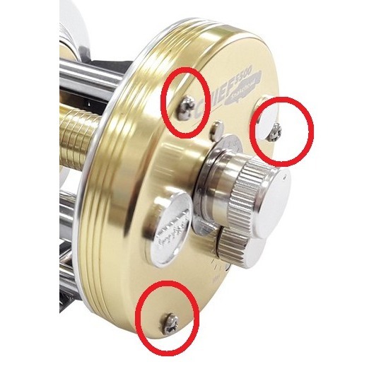 側蓋螺絲  ABU OMOTO 捲線器 改裝 零件 「阿蔡路亞-細節圖2