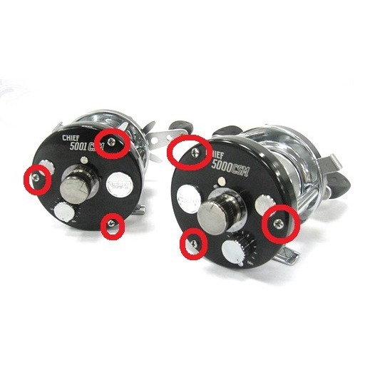 側蓋螺絲  ABU OMOTO 捲線器 改裝 零件 「阿蔡路亞-細節圖3