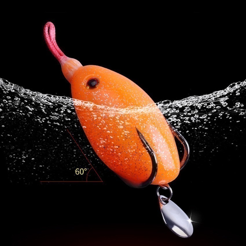 一口蛙 一口 姆指蛙 蛋蛙 小蛋 袖蛋6公分 13克 6cm / 13.0g 雷蛙 雷強 呆 魚虎 阿蔡路亞 台灣現貨-細節圖3