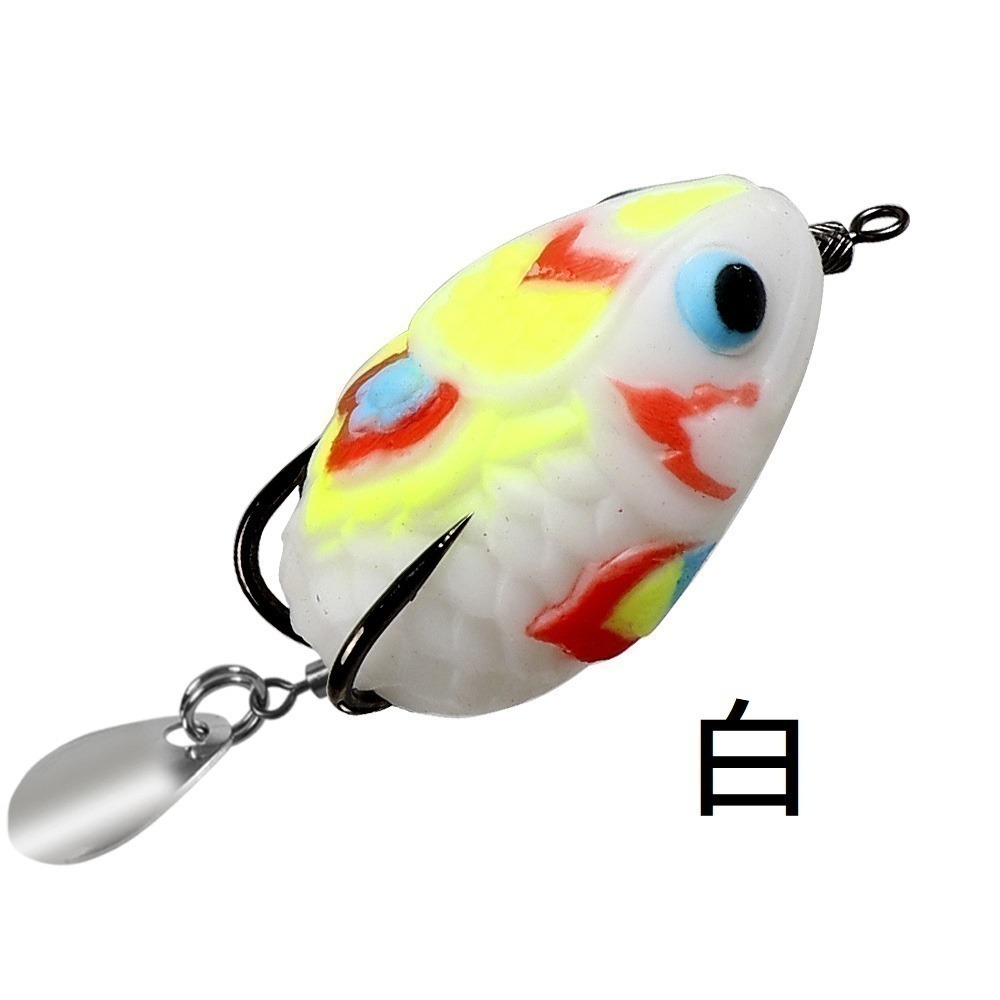 彩蛋 一口蛙 一口吞 姆指蛙 雷蛙 雷強 呆 魚虎 長 4.5cm 重10g 泰國 阿蔡路亞 台灣現貨-細節圖8