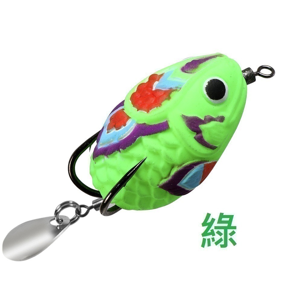 彩蛋 一口蛙 一口吞 姆指蛙 雷蛙 雷強 呆 魚虎 長 4.5cm 重10g 泰國 阿蔡路亞 台灣現貨-規格圖4