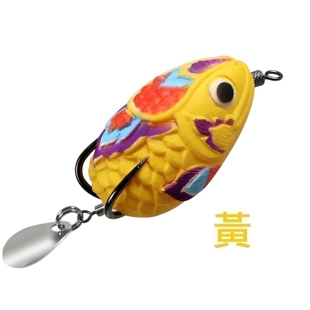 彩蛋 一口蛙 一口吞 姆指蛙 雷蛙 雷強 呆 魚虎 長 4.5cm 重10g 泰國 阿蔡路亞 台灣現貨-規格圖4