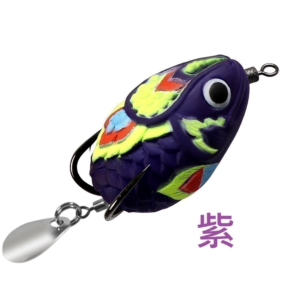 彩蛋 一口蛙 一口吞 姆指蛙 雷蛙 雷強 呆 魚虎 長 4.5cm 重10g 泰國 阿蔡路亞 台灣現貨-規格圖8