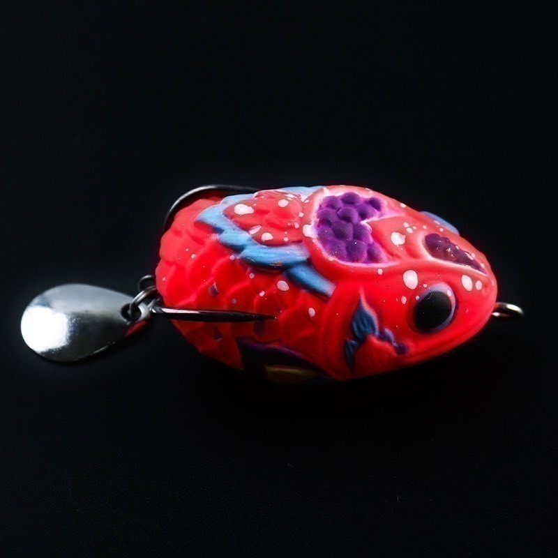 彩蛋 一口蛙 一口吞 姆指蛙 雷蛙 雷強 呆 魚虎 長 4.5cm 重10g 泰國 阿蔡路亞 台灣現貨-規格圖4