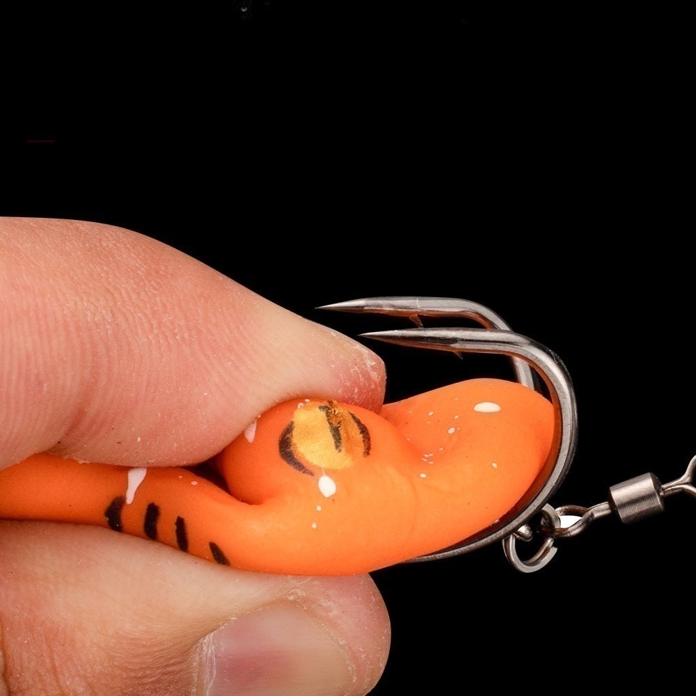 一口蛙 一口吞 姆指蛙 雷蛙 雷強 呆 魚虎 長 4 cm 重6.9 g 鱷魚 泰國  阿蔡路亞 台灣現貨-細節圖3