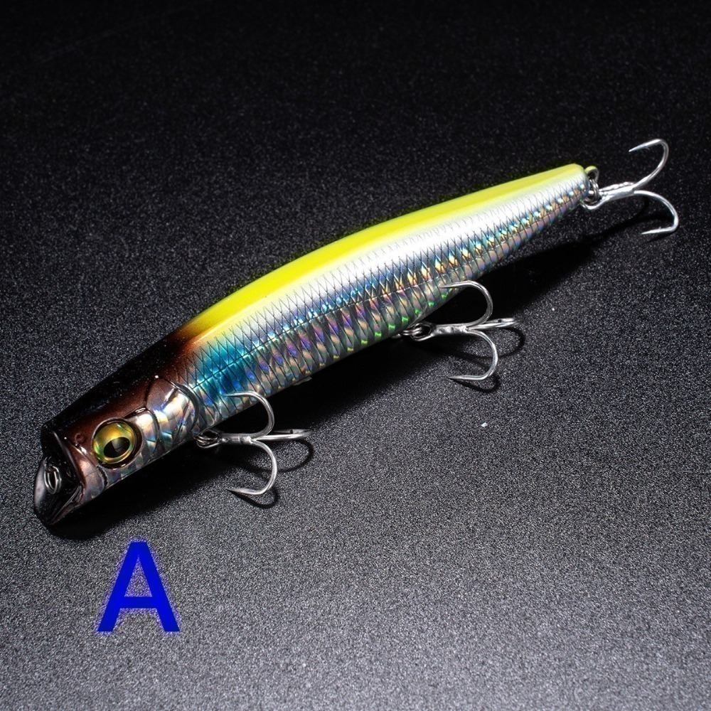 台灣現貨 浮水 水面 米諾 遠投 12cm 21.7g 魚虎 金目 七星 海鱸 青物 鱸魚 遠投 阿蔡路亞-規格圖8