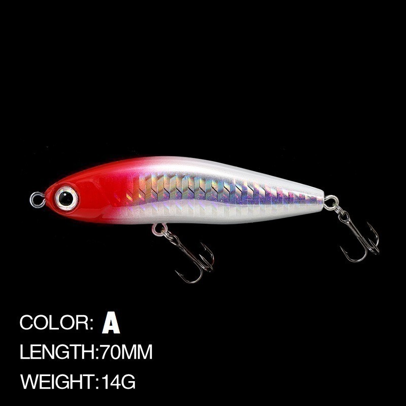 沉水鉛筆 遠投 7cm 14g 9089 路亞 假餌 硬餌 阿蔡路亞-規格圖10