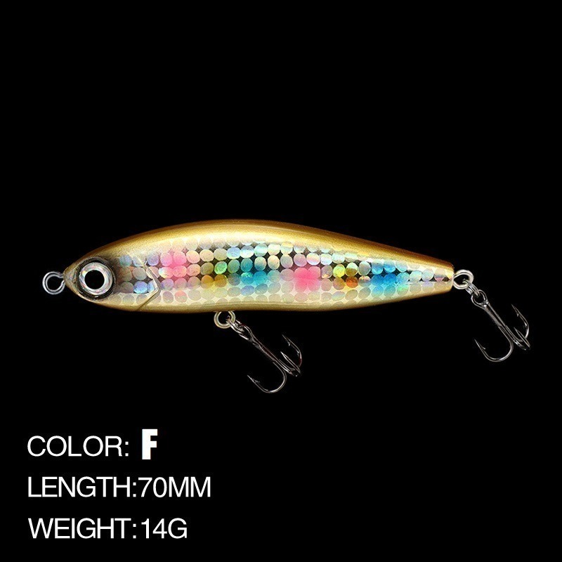 沉水鉛筆 遠投 7cm 14g 9089 路亞 假餌 硬餌 阿蔡路亞-規格圖10