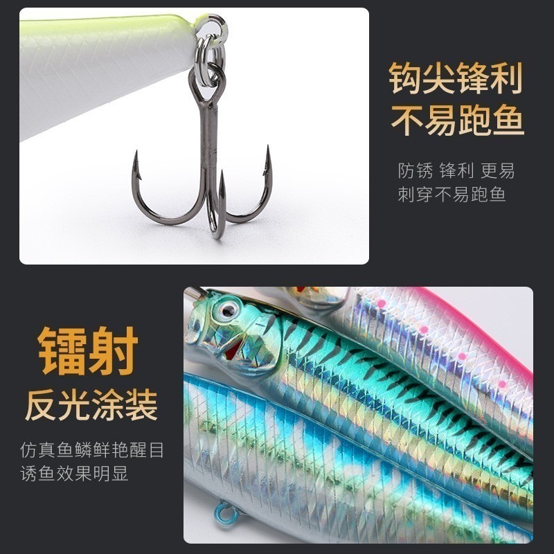 水怪 波爬 上升爬行 金屬板 遠投 路亞餌 水面系 魚餌 阿蔡路亞 台灣現貨-細節圖4