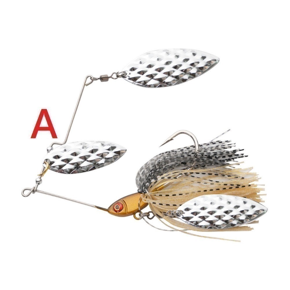 spinner  bait 鬍鬚佬 37g 假餌 複合亮片 亮片 魚虎 黑鱸 呆 阿蔡路亞 台灣現貨-規格圖9