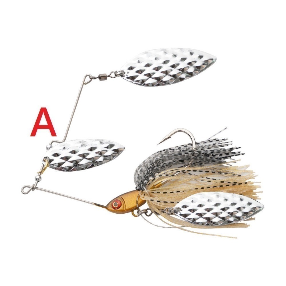 spinner  bait 鬍鬚佬 37g 假餌 複合亮片 亮片 魚虎 黑鱸 呆 阿蔡路亞 台灣現貨-規格圖9