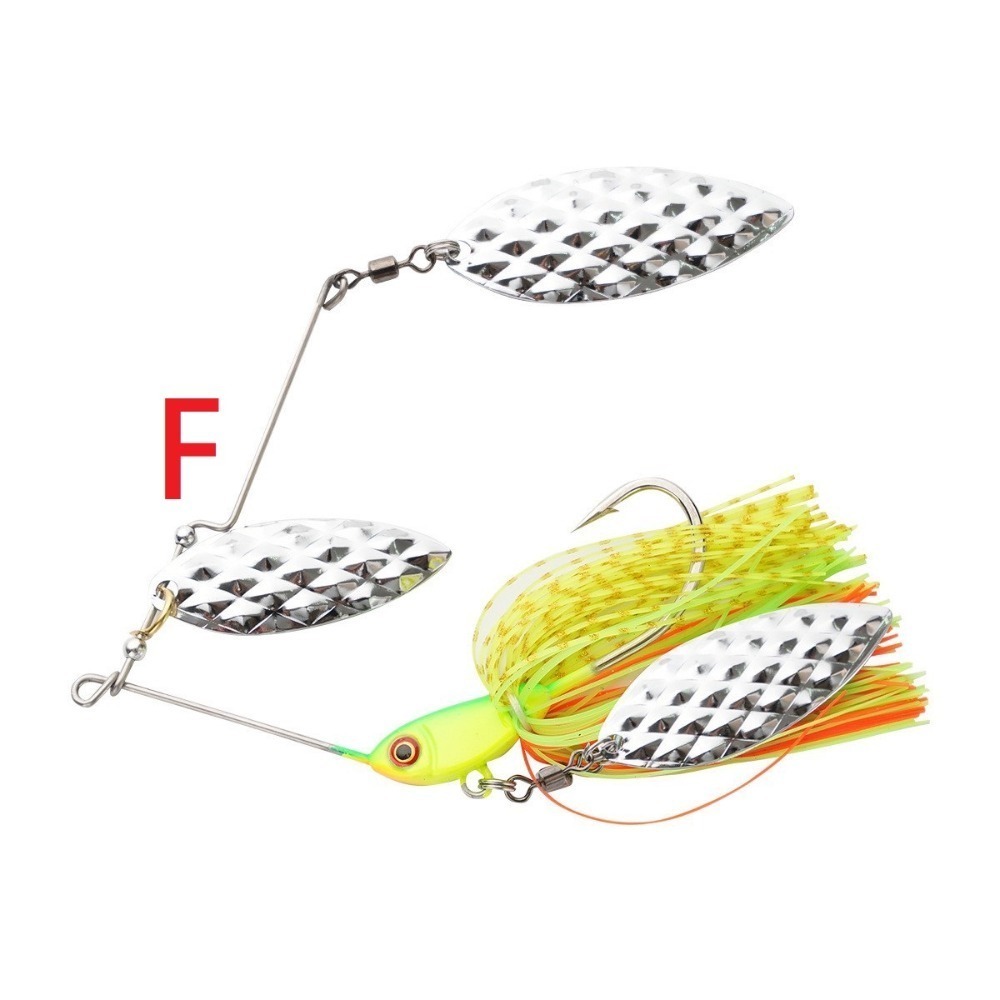 spinner  bait 鬍鬚佬 37g 假餌 複合亮片 亮片 魚虎 黑鱸 呆 阿蔡路亞 台灣現貨-規格圖9