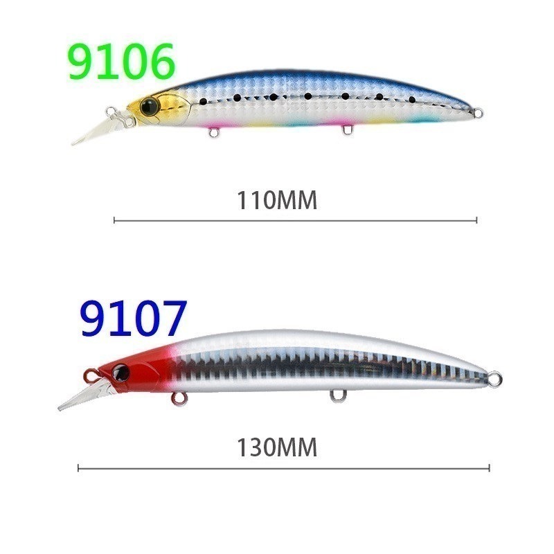 130mm 23g 9107 米諾 浮水 遠投 金目 七星 海鱸 青物 鱸魚 遠投 米諾 阿蔡路亞 台灣現貨-細節圖2