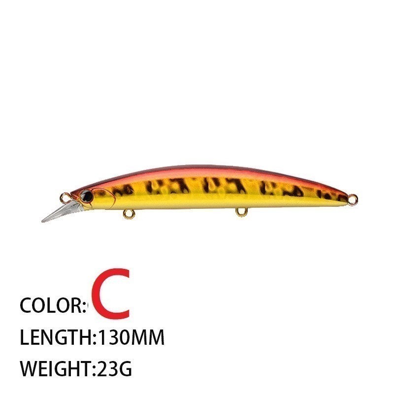 130mm 23g 9107 米諾 浮水 遠投 金目 七星 海鱸 青物 鱸魚 遠投 米諾 阿蔡路亞 台灣現貨-規格圖11