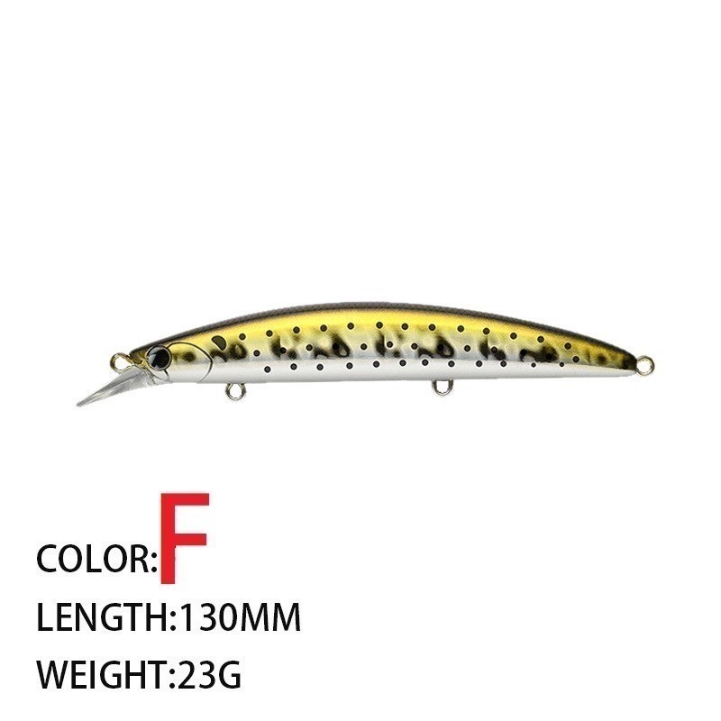 130mm 23g 9107 米諾 浮水 遠投 金目 七星 海鱸 青物 鱸魚 遠投 米諾 阿蔡路亞 台灣現貨-規格圖11