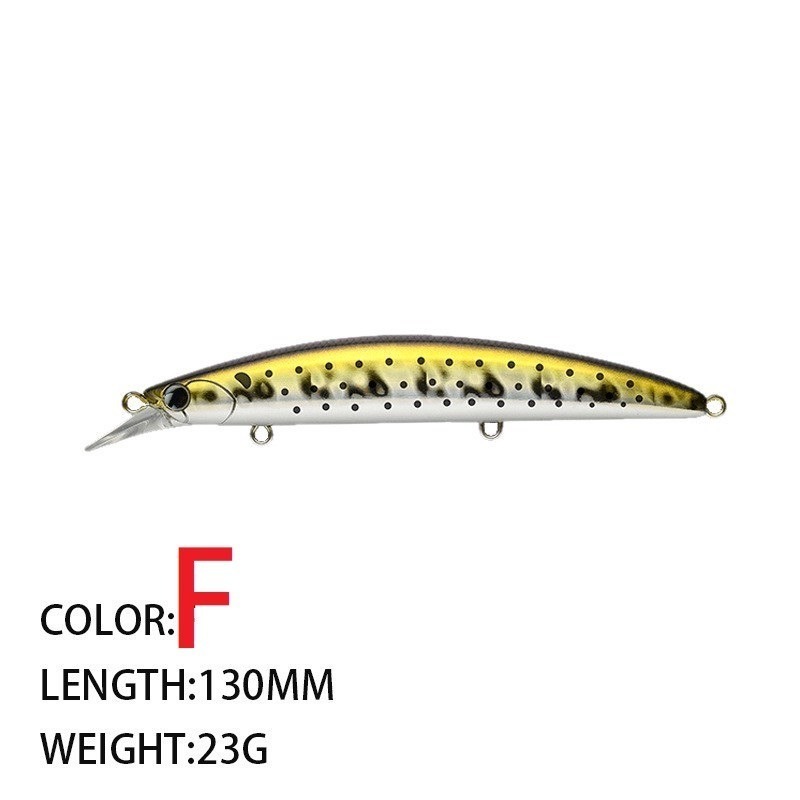 130mm 23g 9107 米諾 浮水 遠投 金目 七星 海鱸 青物 鱸魚 遠投 米諾 阿蔡路亞 台灣現貨-規格圖11