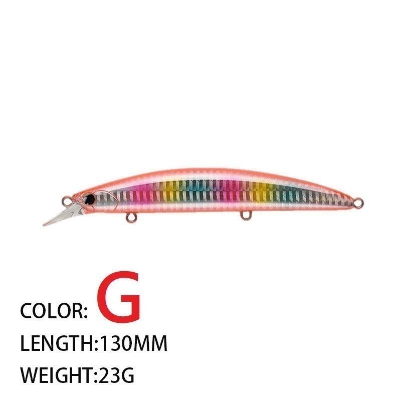 130mm 23g 9107 米諾 浮水 遠投 金目 七星 海鱸 青物 鱸魚 遠投 米諾 阿蔡路亞 台灣現貨-規格圖11