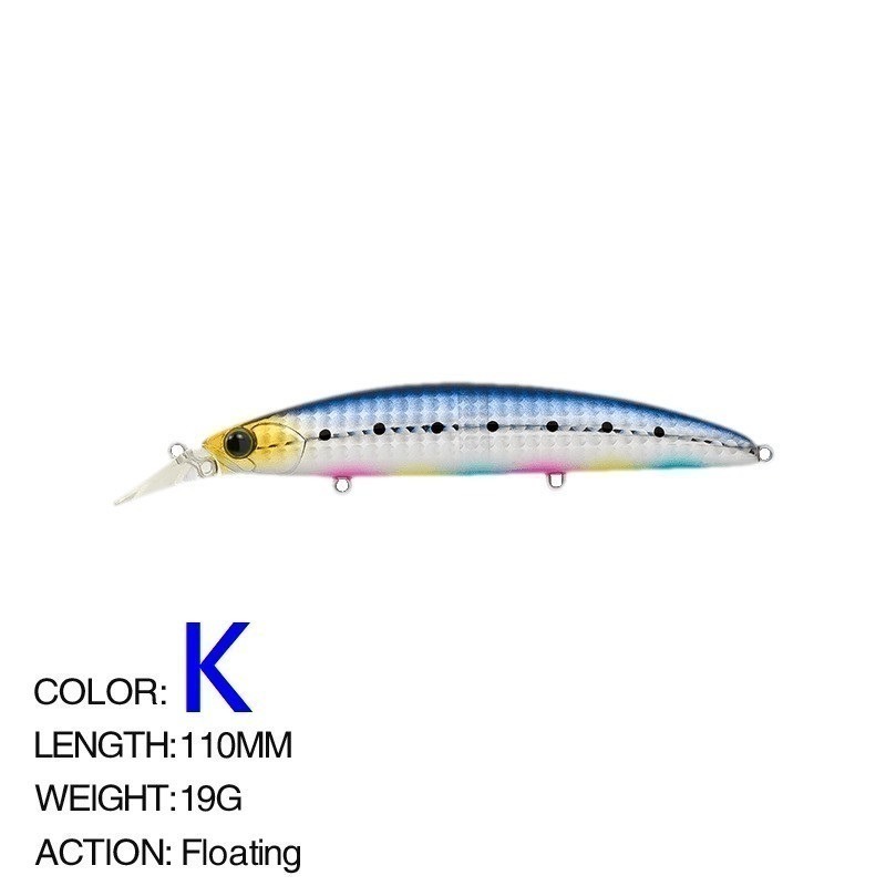 阿蔡路亞 台灣現貨 110mm 19g 9106 米諾 浮水 遠投 金目 七星 海鱸 青物 鱸魚 遠投 米諾-規格圖4