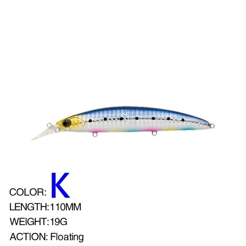 阿蔡路亞 台灣現貨 110mm 19g 9106 米諾 浮水 遠投 金目 七星 海鱸 青物 鱸魚 遠投 米諾-規格圖4