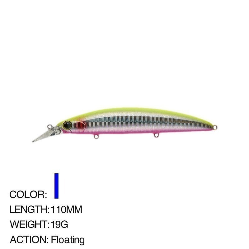 阿蔡路亞 台灣現貨 110mm 19g 9106 米諾 浮水 遠投 金目 七星 海鱸 青物 鱸魚 遠投 米諾-規格圖4