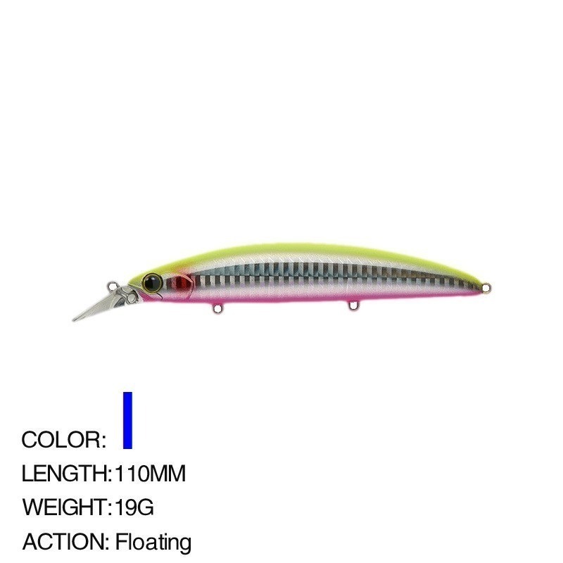 阿蔡路亞 台灣現貨 110mm 19g 9106 米諾 浮水 遠投 金目 七星 海鱸 青物 鱸魚 遠投 米諾-規格圖4