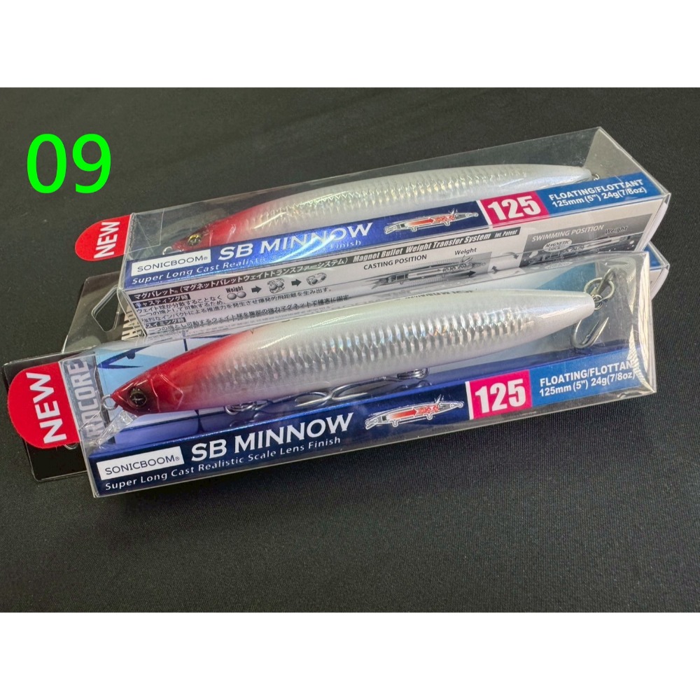 DUEL Sonic Boom SB Minnow 125F 米諾 浮水 遠投 金目 七星 海鱸 阿蔡路亞 台灣現貨-規格圖8