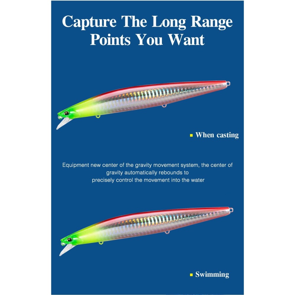 9119 14cm/26g 米諾 沉水 遠投 金目 七星 海鱸 青物 鱸魚 遠投 米諾 響珠 阿蔡路亞 台灣現貨-細節圖3