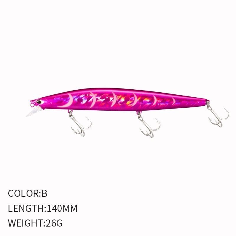 9119 14cm/26g 米諾 沉水 遠投 金目 七星 海鱸 青物 鱸魚 遠投 米諾 響珠 阿蔡路亞 台灣現貨-規格圖7