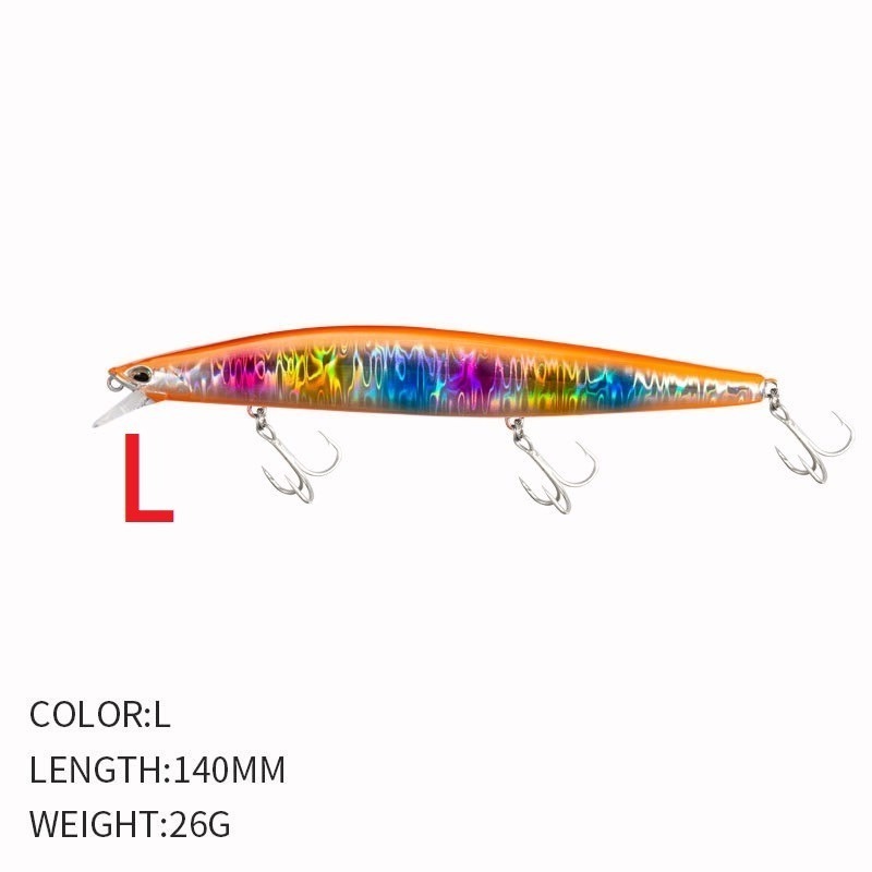 9119 14cm/26g 米諾 沉水 遠投 金目 七星 海鱸 青物 鱸魚 遠投 米諾 響珠 阿蔡路亞 台灣現貨-規格圖7