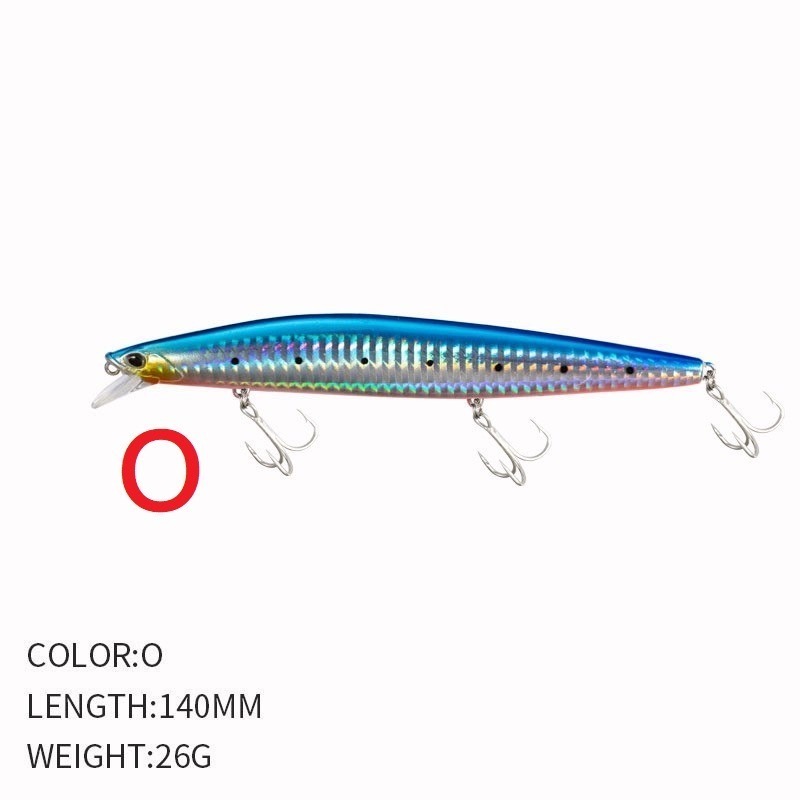 9119 14cm/26g 米諾 沉水 遠投 金目 七星 海鱸 青物 鱸魚 遠投 米諾 響珠 阿蔡路亞 台灣現貨-規格圖7