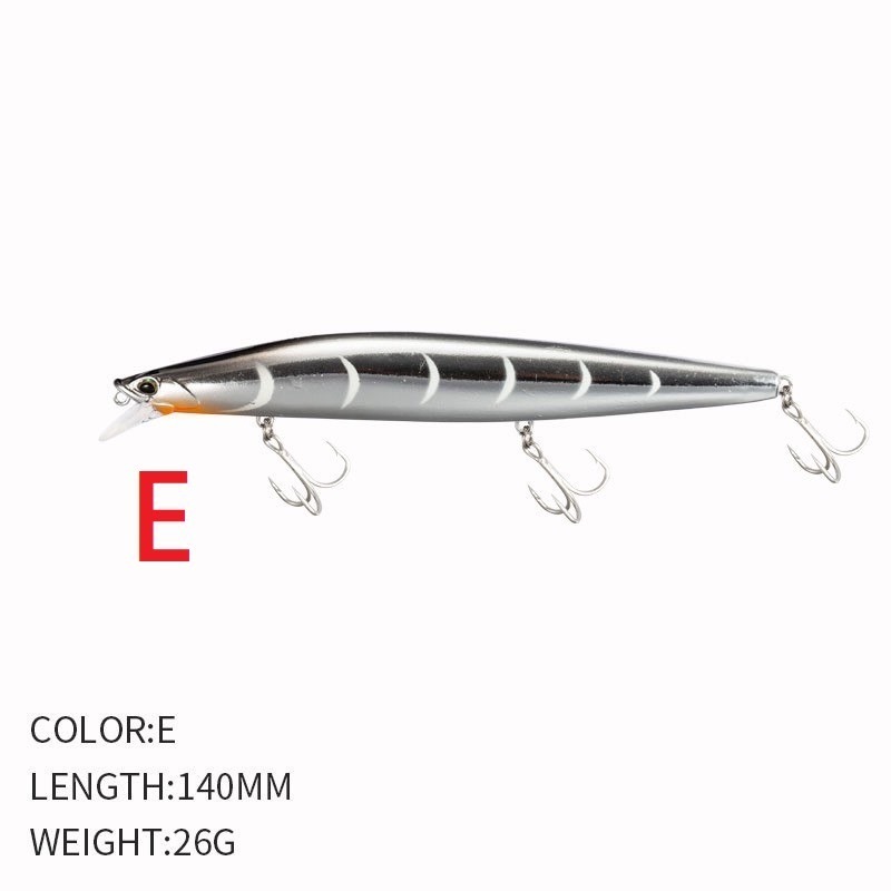 9119 14cm/26g 米諾 沉水 遠投 金目 七星 海鱸 青物 鱸魚 遠投 米諾 響珠 阿蔡路亞 台灣現貨-規格圖7