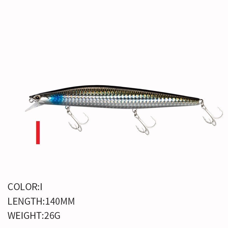 9119 14cm/26g 米諾 沉水 遠投 金目 七星 海鱸 青物 鱸魚 遠投 米諾 響珠 阿蔡路亞 台灣現貨-規格圖7